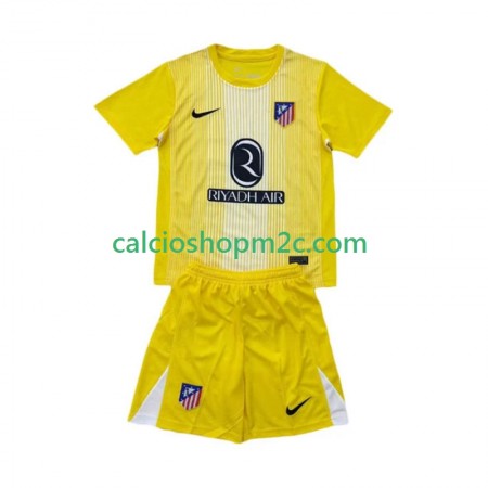 Atlético Madrid Portiere Bambino Maglia Prima 2025/2026 Manica Corta